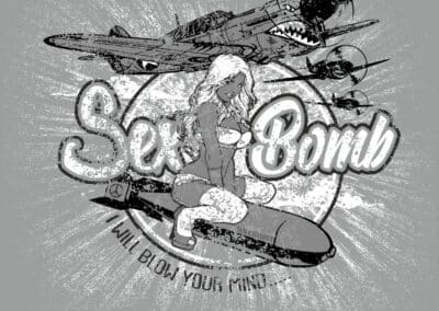 sex bomb shirt logo
